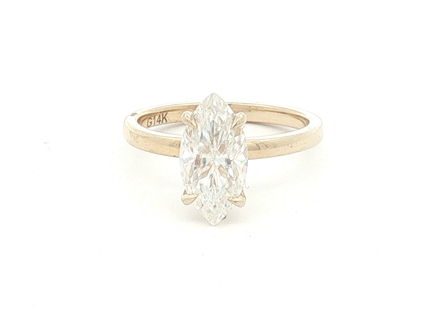 Marquise Moissanite solitaire ring
