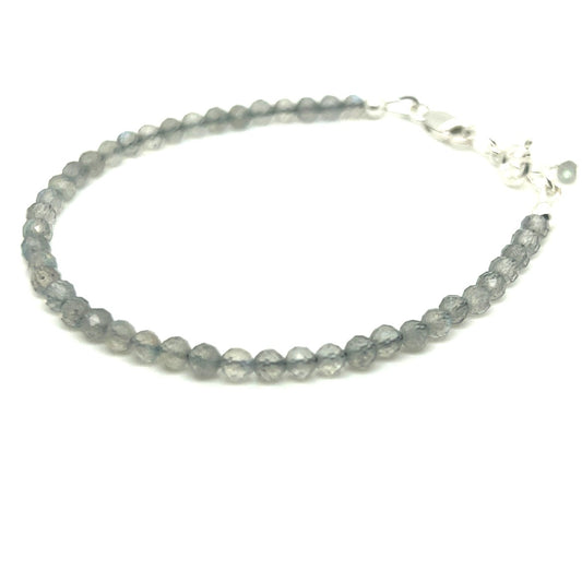 Labradorite Faceted Bead Bracelet