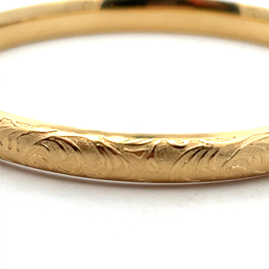 Gold Bangle Bracelet