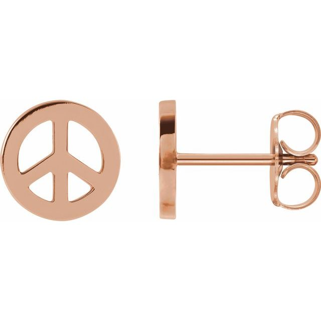 Petite Peace Sign Earrings