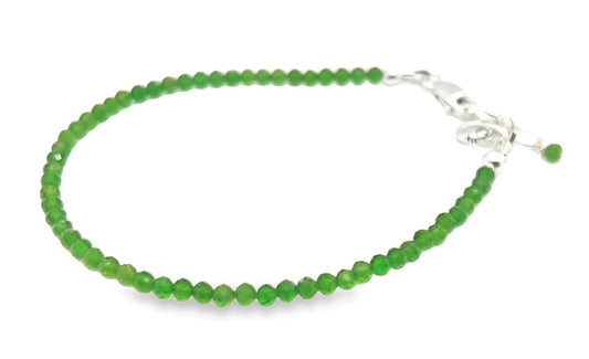 Chrome Diopside Beaded Bracelet