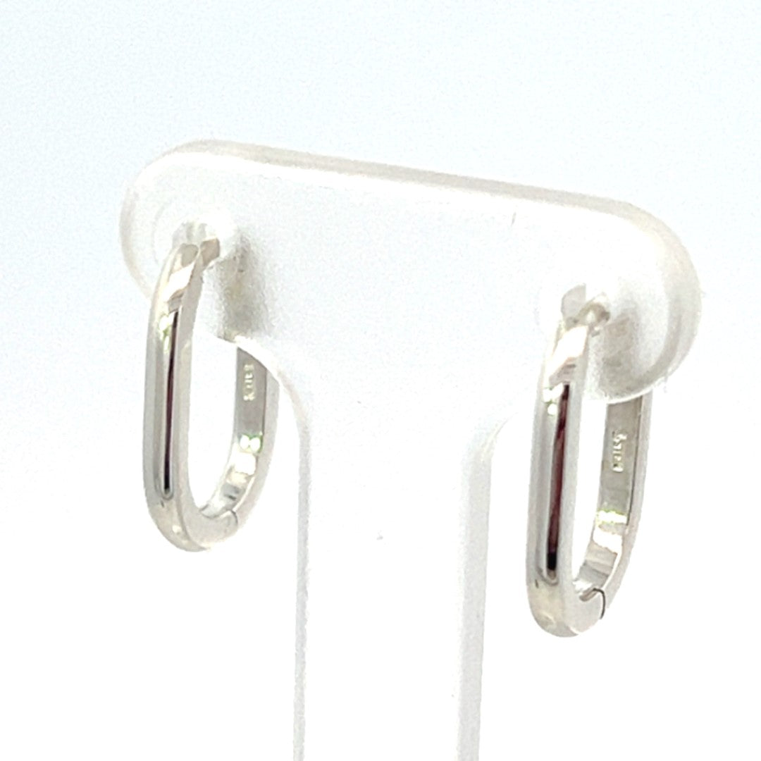 Paperclip Huggy Earrings