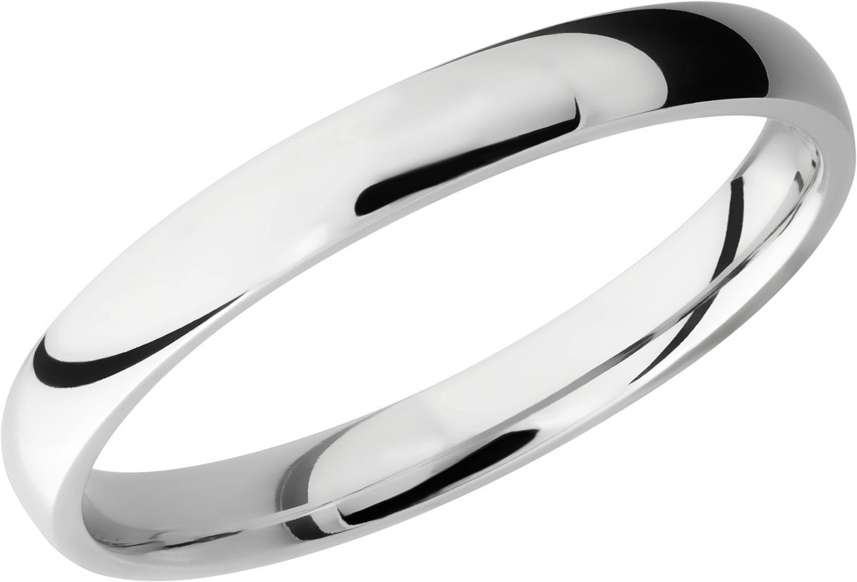 Titanium 3mm domed band