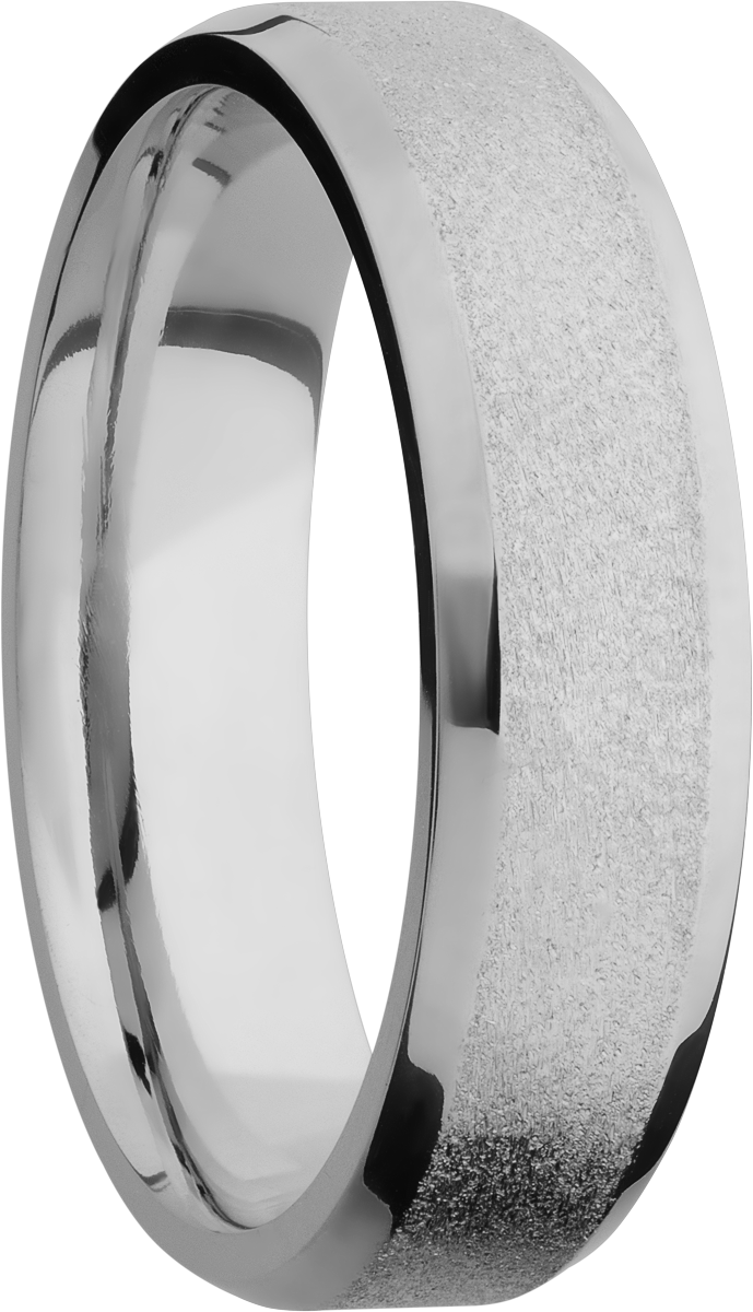 Titanium 6mm beveled band