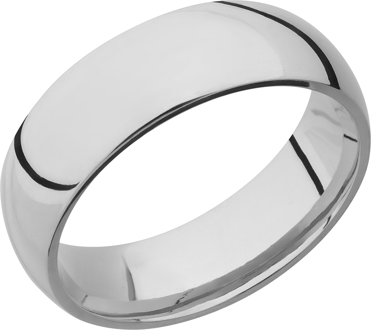 Titanium 7mm domed band