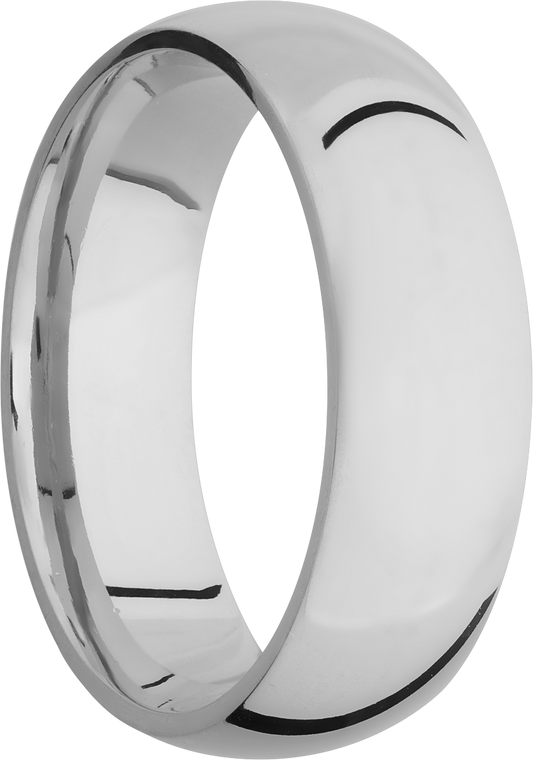 Titanium 7mm domed band