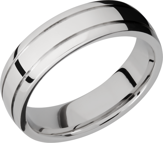 Cobalt chrome 6mm domed band