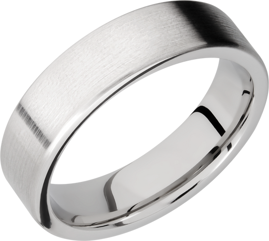 Cobalt chrome 6mm flat band