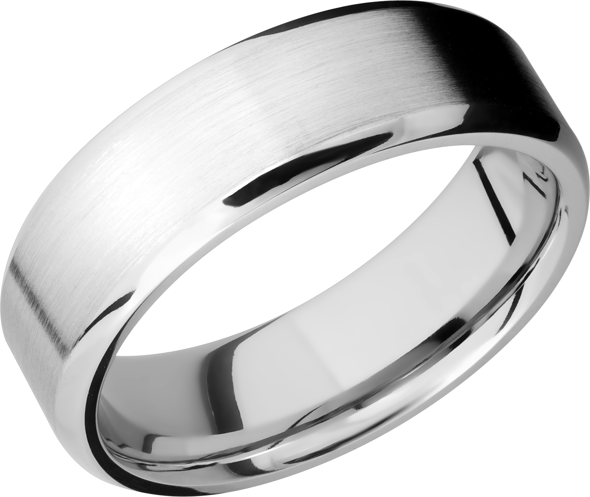 Cobalt chrome 7mm beveled band