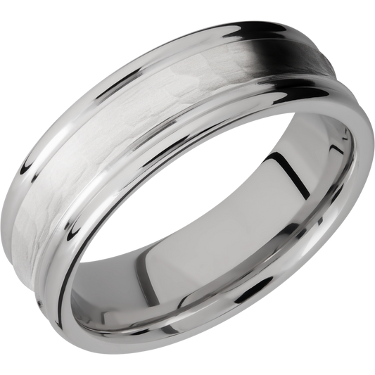 Cobalt chrome 7mm concave band