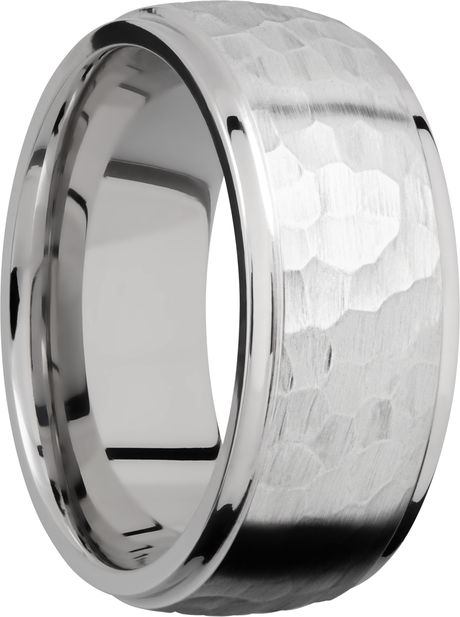 Cobalt chrome 9mm domed band with grooved edges