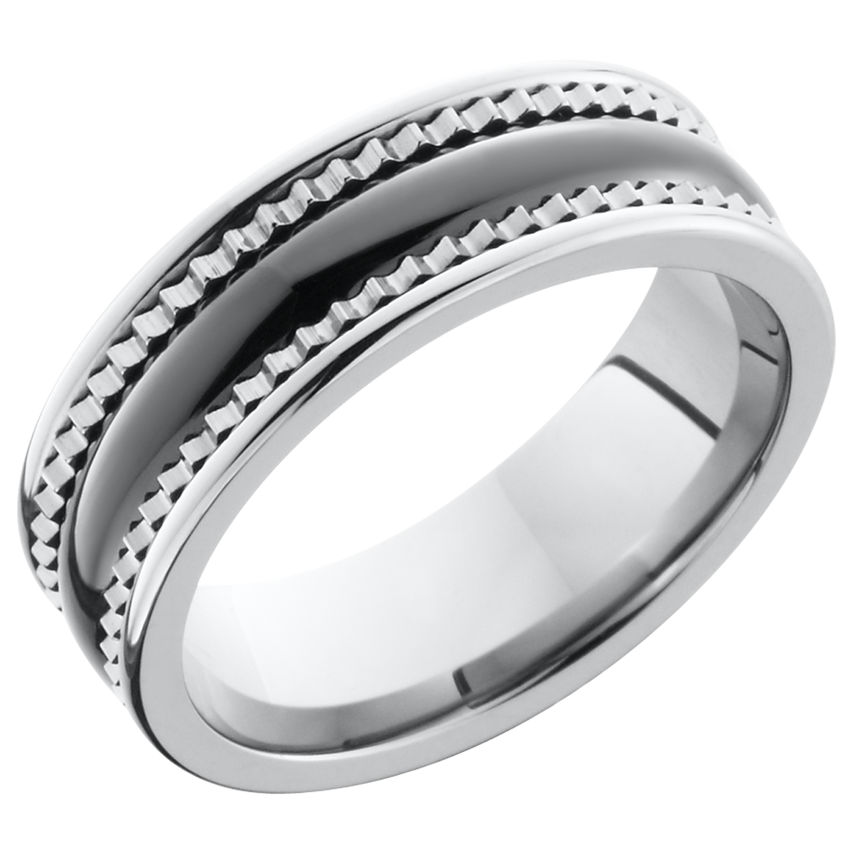 Ceramic and Tungsten Band